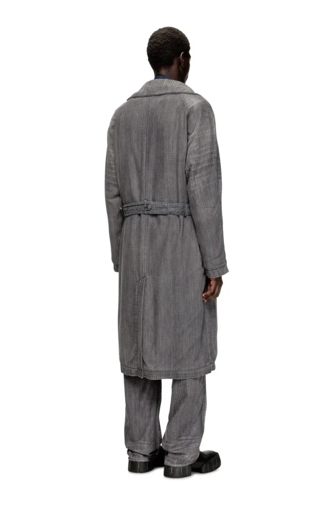 d-matthew-s Trench din denim cu imprimeu d-matthew-s Trench din denim cu imprimeu