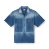 d-nabil-d Cămașă de bowling din denim cu efect contrastant d-nabil-d Cămașă de bowling din denim cu efect contrastant