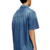 d-nabil-d Cămașă de bowling din denim cu efect contrastant d-nabil-d Cămașă de bowling din denim cu efect contrastant