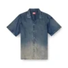 d-nabil-s3 Cămașă de bowling din denim fluid cu gradient d-nabil-s3 Cămașă de bowling din denim fluid cu gradient