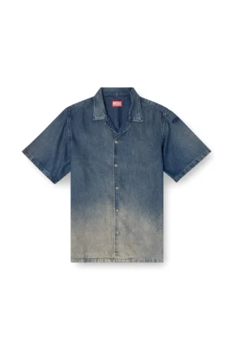 d-nabil-s3 Cămașă de bowling din denim fluid cu gradient