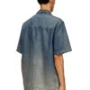d-nabil-s3 Cămașă de bowling din denim fluid cu gradient d-nabil-s3 Cămașă de bowling din denim fluid cu gradient