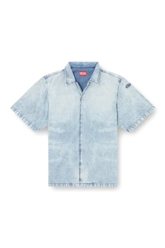d-nabil-s4 Cămașă de bowling din denim marmorat