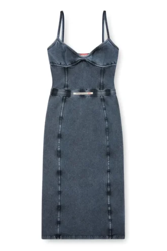 d-ony Rochie midi din jersey cu aspect denim