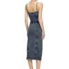 d-ony Rochie midi din jersey cu aspect denim d-ony Rochie midi din jersey cu aspect denim