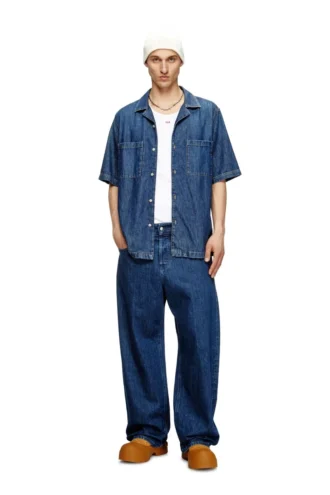 d-paroshort Cămașă de bowling din denim