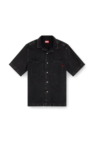 d-paroshort Cămașă de bowling din denim Tencel