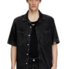 d-paroshort Cămașă de bowling din denim Tencel d-paroshort Cămașă de bowling din denim Tencel
