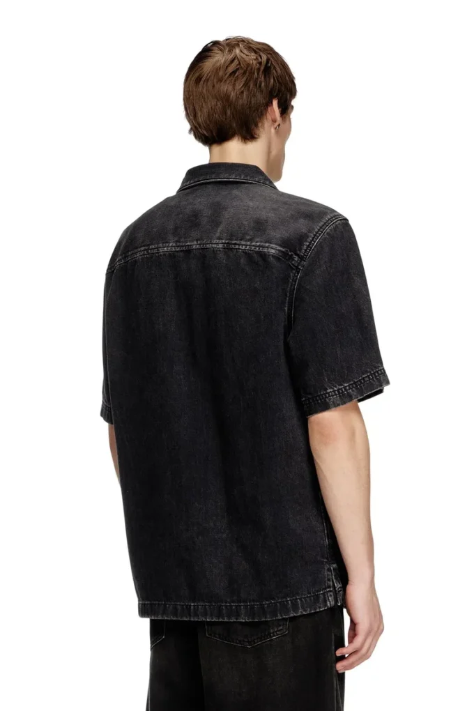 d-paroshort Cămașă de bowling din denim Tencel d-paroshort Cămașă de bowling din denim Tencel