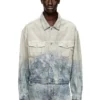 d-ranger Jachetă trucker din denim jacquard Prince of Wales
