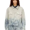 d-ranger Jachetă trucker din denim jacquard Prince of Wales