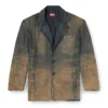 d-reg-s Blazer din denim fluid, în nuanțe degradate d-reg-s Blazer din denim fluid, în nuanțe degradate
