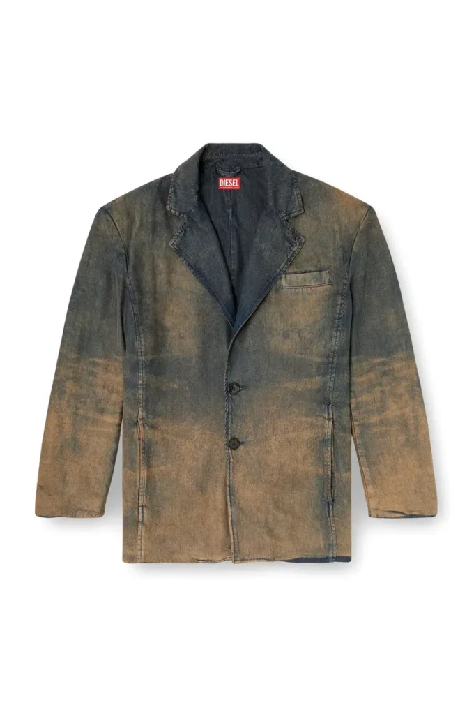 d-reg-s Blazer din denim fluid, în nuanțe degradate d-reg-s Blazer din denim fluid, în nuanțe degradate