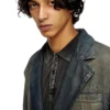 d-reg-s Blazer din denim fluid, în nuanțe degradate d-reg-s Blazer din denim fluid, în nuanțe degradate
