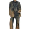 d-reg-s Blazer din denim fluid, în nuanțe degradate d-reg-s Blazer din denim fluid, în nuanțe degradate
