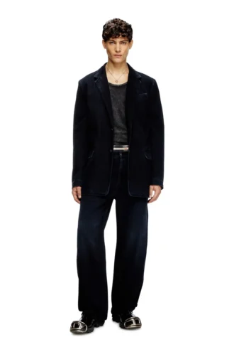 d-reger-d Blazer din denim ușor tratat