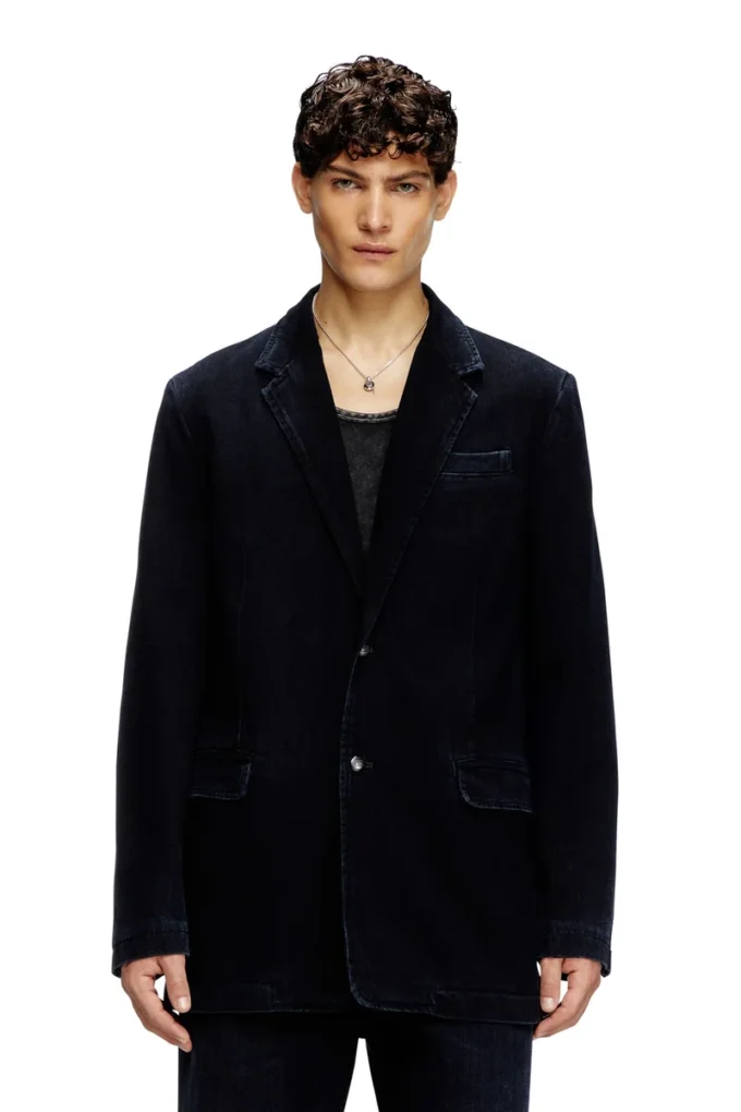 d-reger-d Blazer din denim ușor tratat d-reger-d Blazer din denim ușor tratat