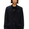 d-reger-d Blazer din denim ușor tratat d-reger-d Blazer din denim ușor tratat