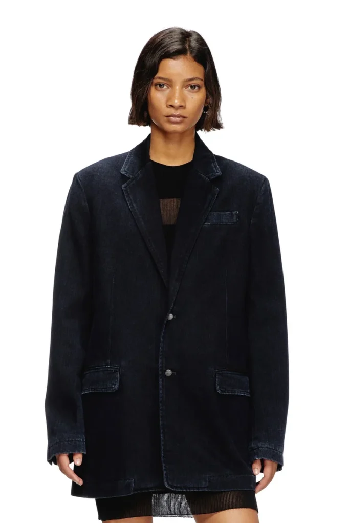 d-reger-d Blazer din denim ușor tratat d-reger-d Blazer din denim ușor tratat