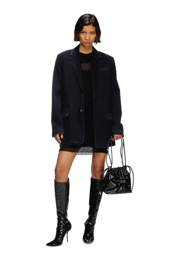 d-reger-d Blazer din denim ușor tratat d-reger-d Blazer din denim ușor tratat