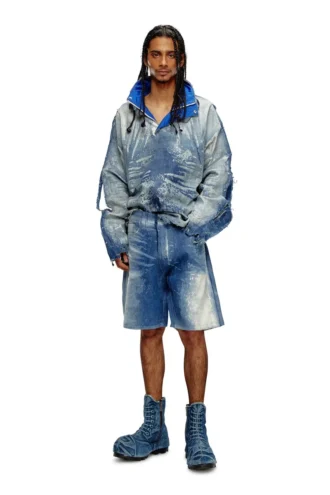 d-shorty-fse Pantaloni scurți din denim peel-off