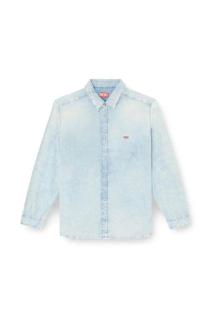 d-simply Cămașă din denim cu efect decolorat d-simply Cămașă din denim cu efect decolorat