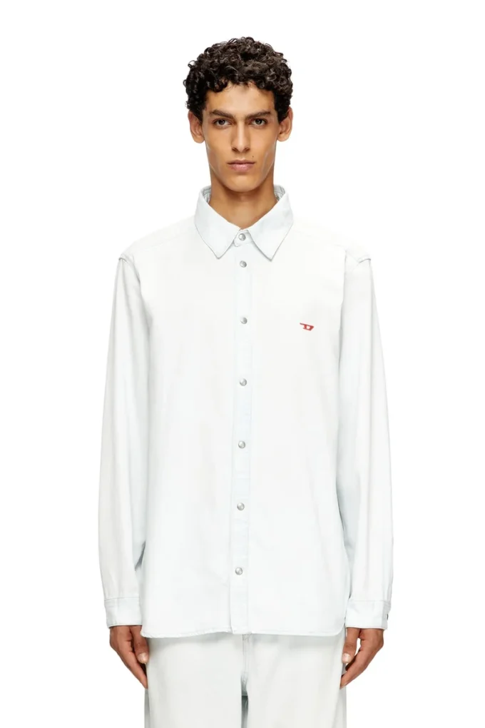 d-simply Cămașă din denim cu efect decolorat d-simply Cămașă din denim cu efect decolorat