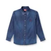 d-simply Cămașă din denim cu logo brodat d-simply Cămașă din denim cu logo brodat