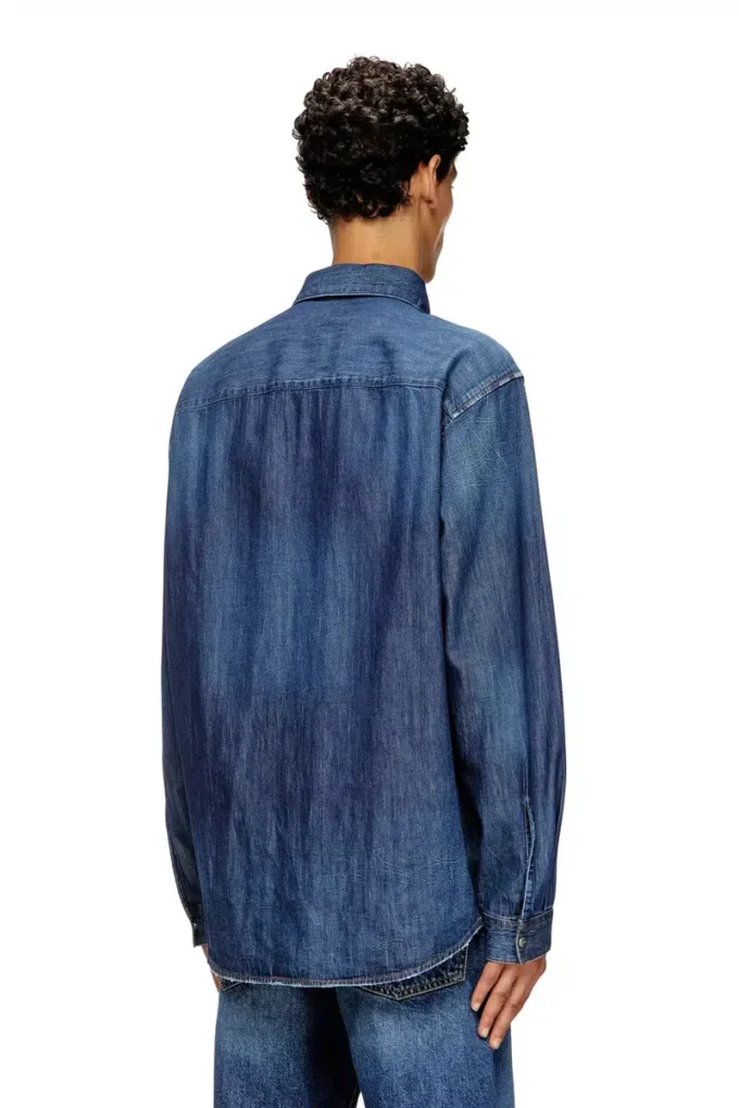 d-simply Cămașă din denim cu logo brodat d-simply Cămașă din denim cu logo brodat