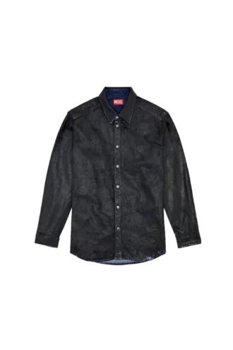d-simply-fse Cămașă din denim cu finisaj craquelé
