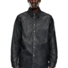d-simply-fse Cămașă din denim cu finisaj craquelé d-simply-fse Cămașă din denim cu finisaj craquelé