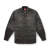 d-simply-fsh Cămașă din denim distresat cu model fagure d-simply-fsh Cămașă din denim distresat cu model fagure