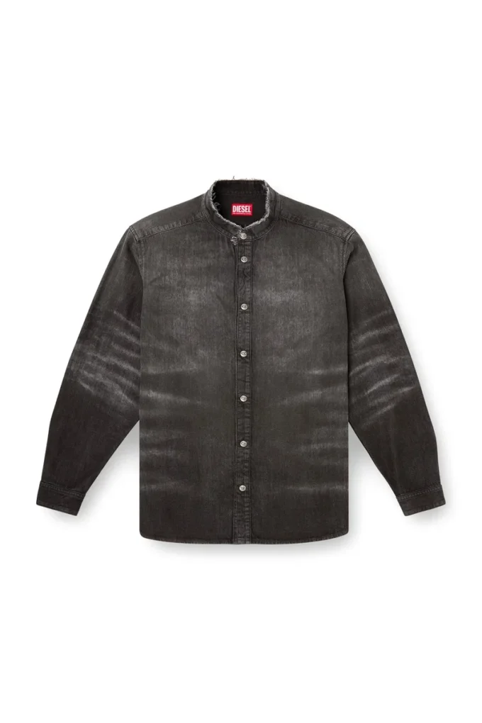 d-simply-fsh Cămașă din denim distresat cu model fagure d-simply-fsh Cămașă din denim distresat cu model fagure