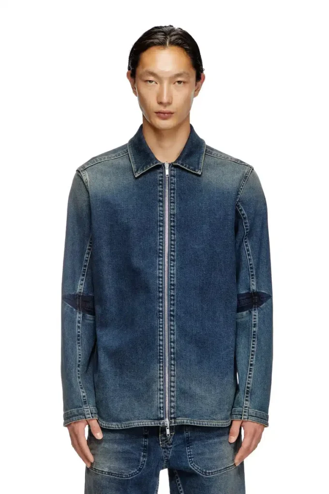 d-simply-re Cămașă cu fermoar din denim Rehab d-simply-re Cămașă cu fermoar din denim Rehab