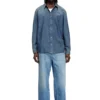 d-simply-s15 Cămașă din denim cu broderie pe spate d-simply-s15 Cămașă din denim cu broderie pe spate