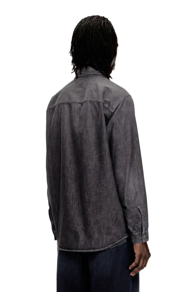 d-simply-s15 Cămașă din denim cu emblemă brodată