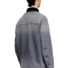 d-stack-u-l Jachetă din denim în stil utilitar, cu guler contrastant d-stack-u-l Jachetă din denim în stil utilitar, cu guler contrastant