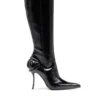 d-ten&half hb Cizme D-Ten&Half-Glossy până la genunchi, cu toc curbat