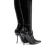 d-ten&half hb Cizme D-Ten&Half-Glossy până la genunchi, cu toc curbat