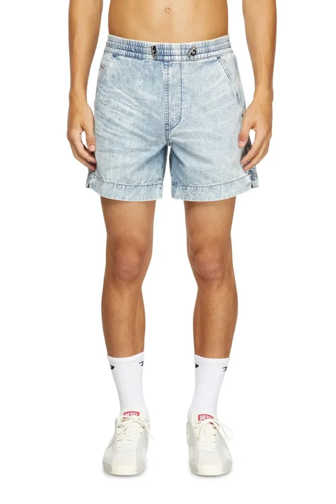 d-tenni-s Pantaloni scurți din denim marmorat d-tenni-s Pantaloni scurți din denim marmorat