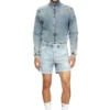 d-tenni-s Pantaloni scurți din denim marmorat d-tenni-s Pantaloni scurți din denim marmorat