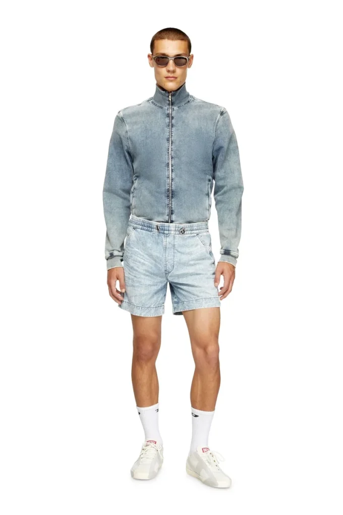 d-tenni-s Pantaloni scurți din denim marmorat d-tenni-s Pantaloni scurți din denim marmorat