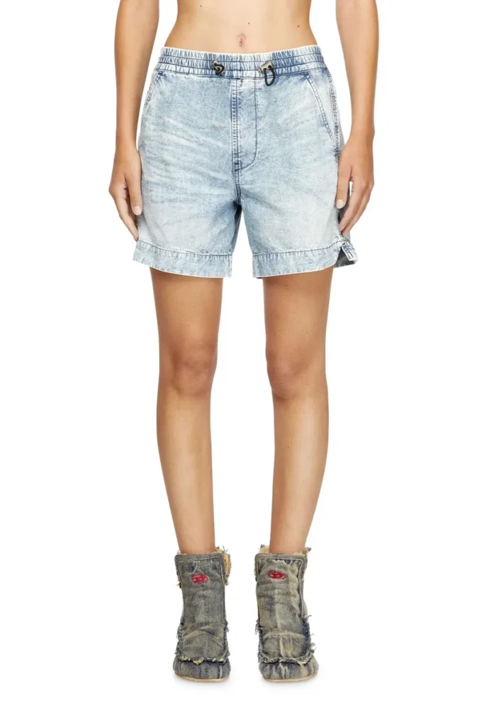 d-tenni-s Pantaloni scurți din denim marmorat d-tenni-s Pantaloni scurți din denim marmorat
