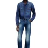 d-vega Cămașă din denim cu buzunare aplicate