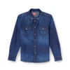 d-vega Cămașă din denim cu buzunare aplicate
