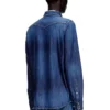d-vega Cămașă din denim cu buzunare aplicate
