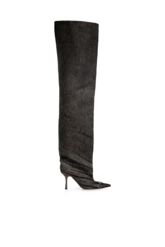 d-venus 90 otk boot Cizme D-Venus-Over-the-knee din denim acoperit