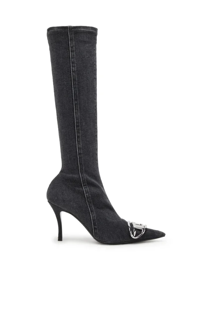 d-venus kb d Cizme D-Venus peste genunchi din denim elastic