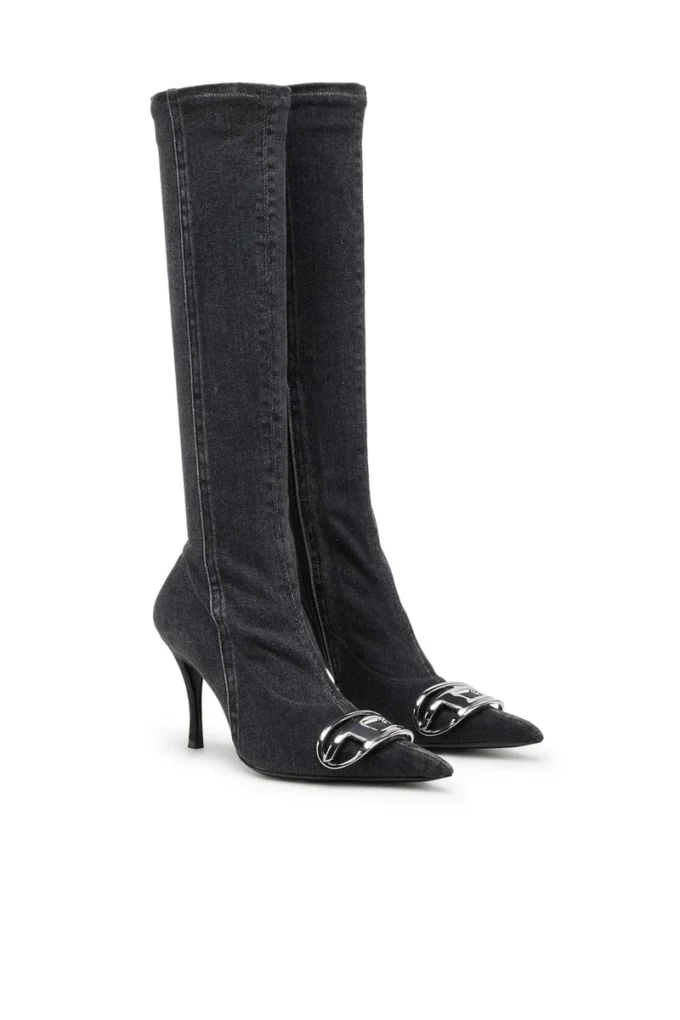 d-venus kb d Cizme D-Venus peste genunchi din denim elastic