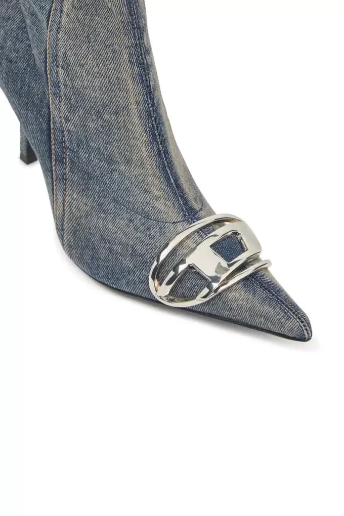 d-venus kb d D-Venus – Cizme din denim cu placă cu logo
